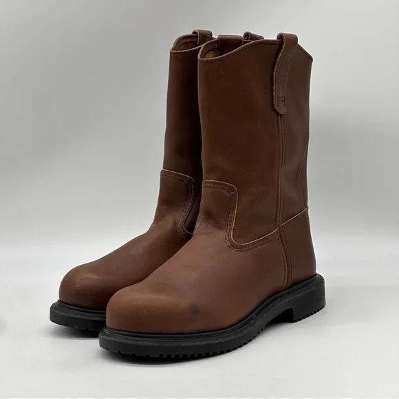 Red Wings Safety Toe Pull On Boot. Size 8 - Picture 4 of 11